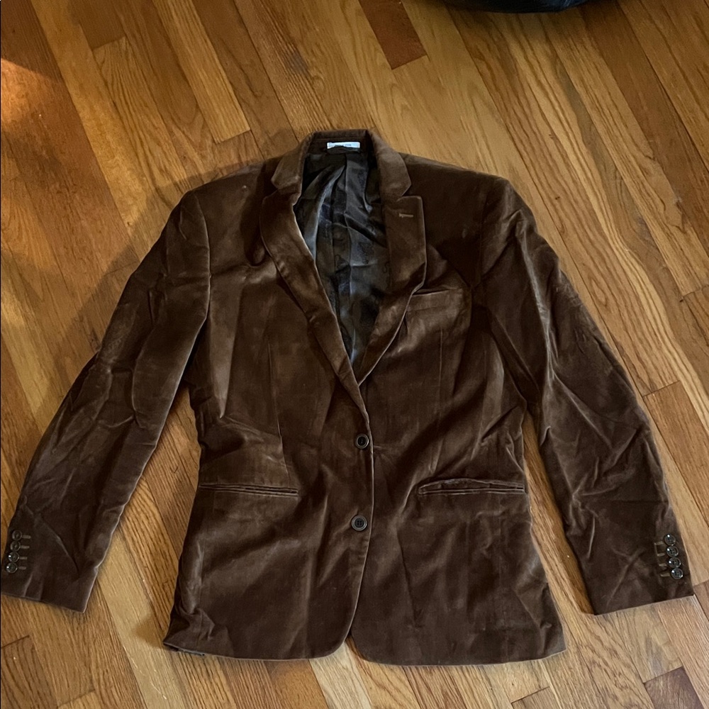 Velvet Golden Brown Bar III Blazer
